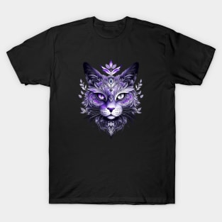 ASTRAL CAT-purple T-Shirt